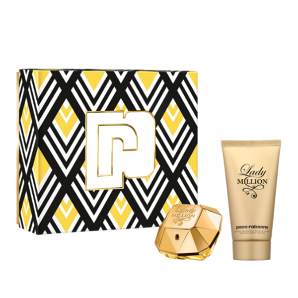 99090671754915786 Lady Million zestaw woda perfumowana spray 50ml + balsam do ciała 75ml - obrazek 1