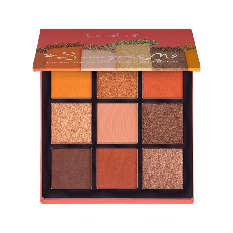 99097131646902160 Surprise Me Eyeshadow Pallete paleta cieni do powiek w 9 kolorach Peachy Sight 6g - obrazek 1