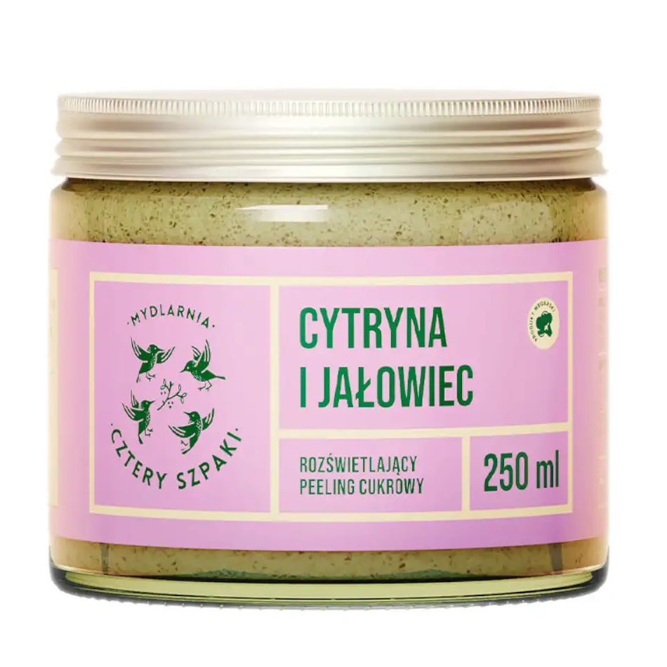 99128251725940876 Rozświetlający peeling cukrowy Cytryna i Jałowiec 250ml - obrazek 1