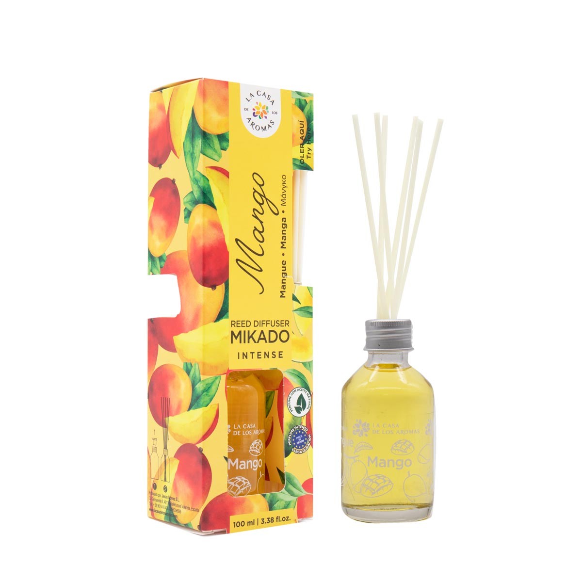 9912871634037997 Mikado Intense patyczki zapachowe Mango 100ml - obrazek 1