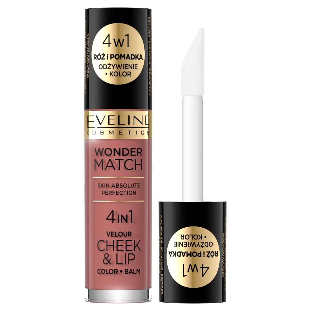 99172091698649065 Wonder Match Velour Cheek&Lip róż i pomadka w płynie 05 4.5ml - obrazek 1