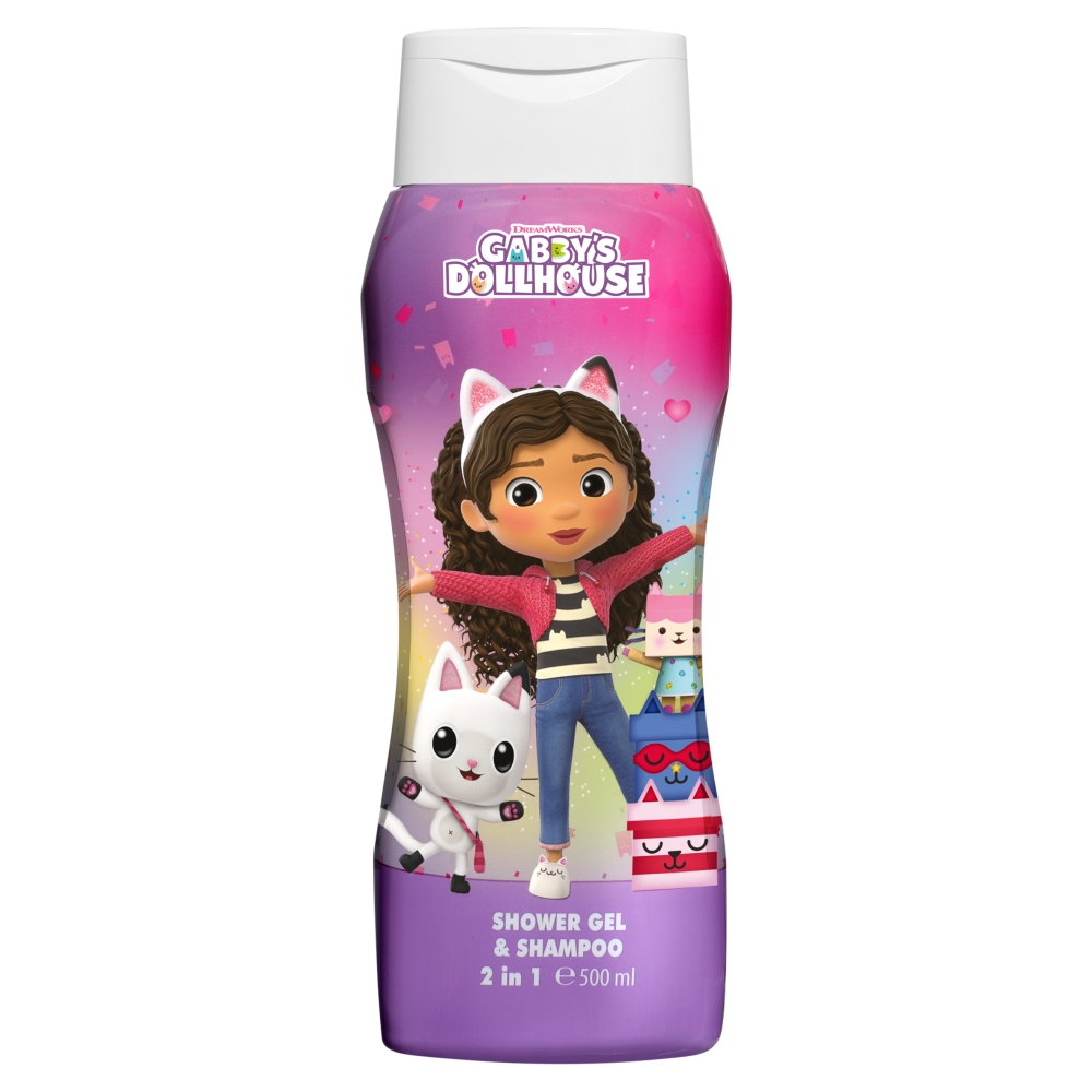 99237691777898514 Gabby's Dollhouse żel pod prysznic i szampon dla dzieci 2w1 500ml - obrazek 1