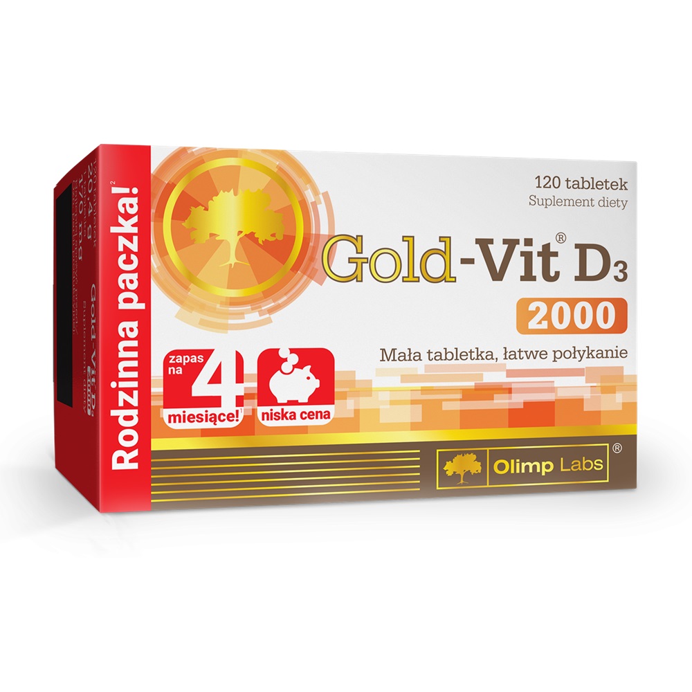 99278951743059423 Gold-Vit D3 2000 suplement diety 120 tabletek - obrazek 1