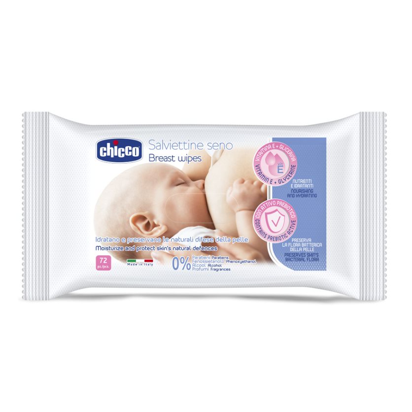 99405901683802020 Breast Wipes nawilżająco-oczyszczające chusteczki do pielęgnacji piersi 72szt. - obrazek 1