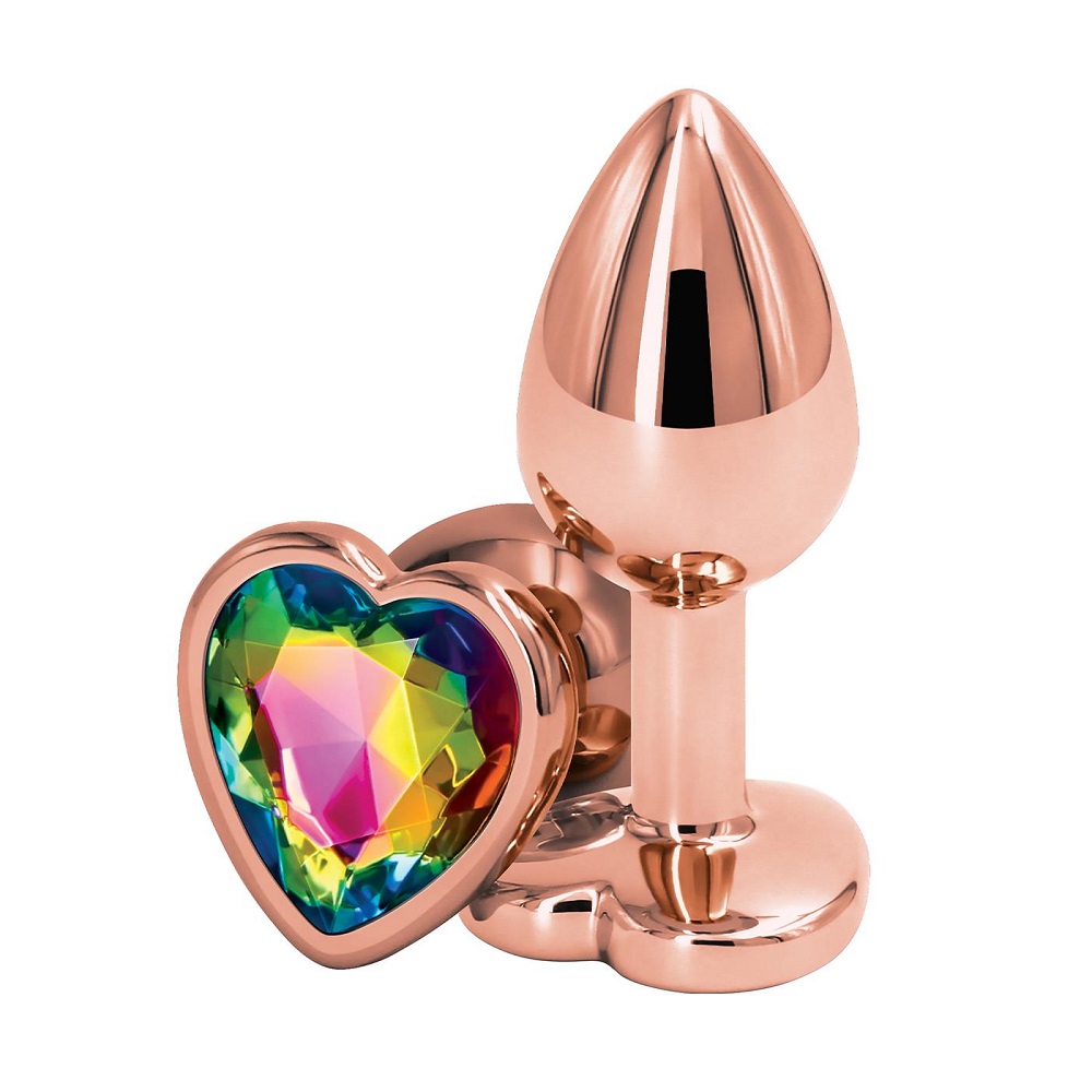 99450671736444731 Rear Assets korek analny z kryształkiem Small Rose Gold - obrazek 1