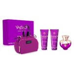 Dylan Purple Pour Femme zestaw woda perfumowana spray 100ml + żel pod prysznic 100ml +  balsam do ciała 100ml + torba kosmetyczna