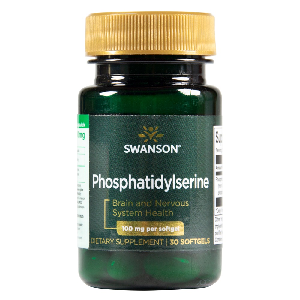 99571541741096340 Phosphatidylserine 100mg suplement diety wspierający zdrowie mózgu 30 kapsułek żelowych - obrazek 1