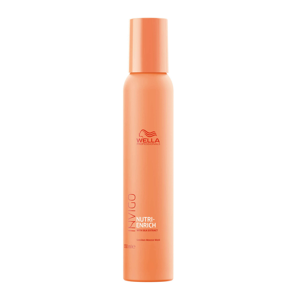 99607191684298667 Invigo Nutri-Enrich Luscious Mousse Mask ekspresowa maska do włosów w piance z ekstraktem z jedwabiu 150ml - obrazek 1