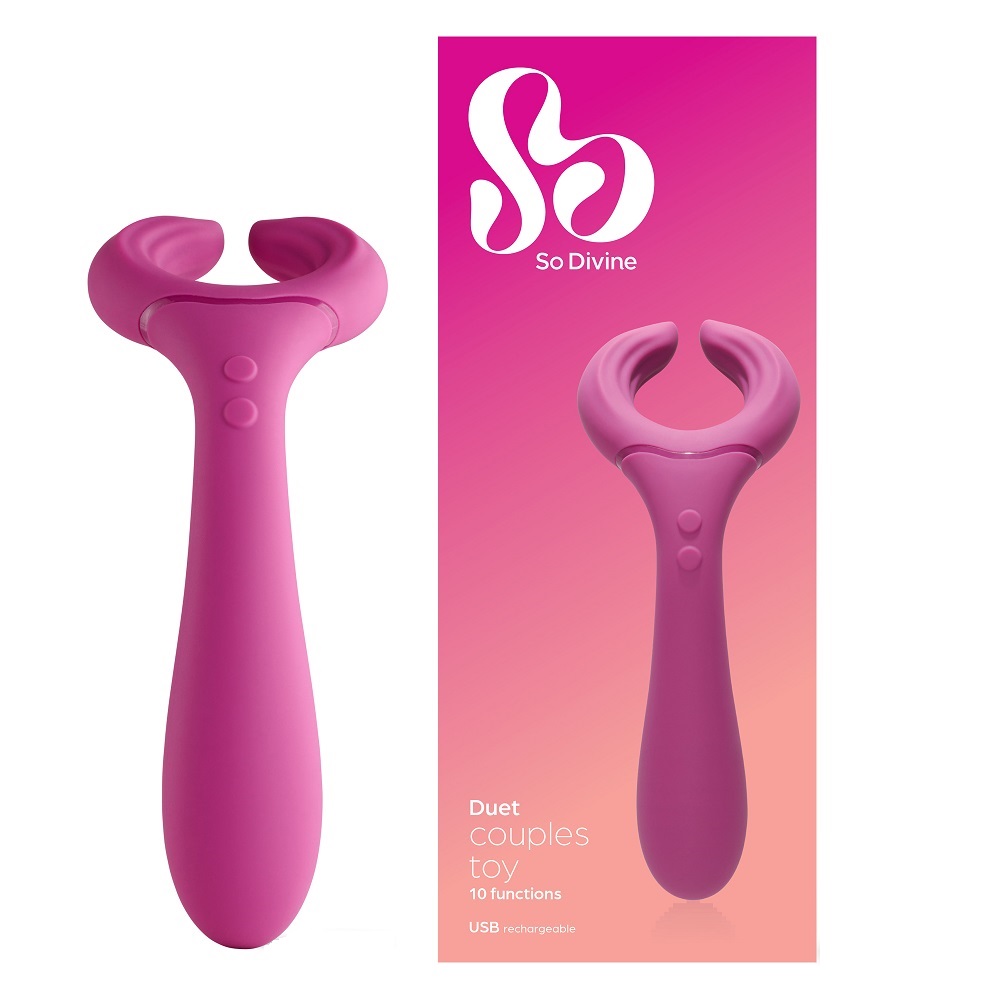 Intimate Lube - 250ml Duet Couples Vibrator stymulujący wibrator dla par Pink - obrazek 1