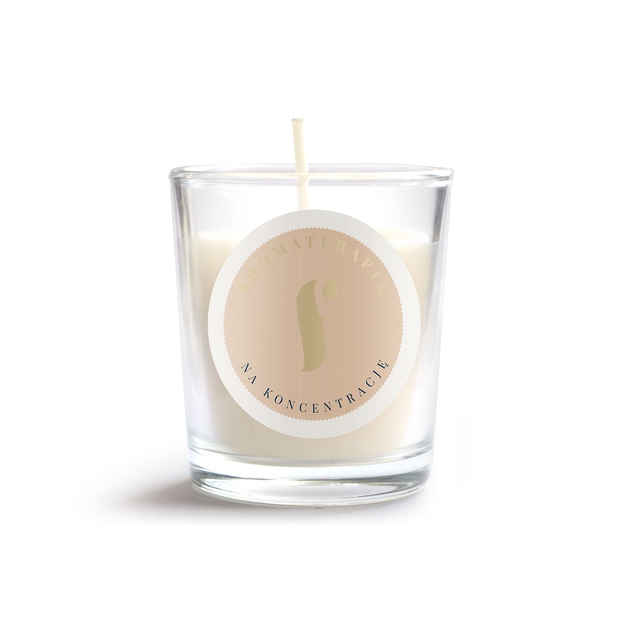 99679761687851509 Mała sojowa świeca do aromaterapii Na Koncentrację 70g - obrazek 1