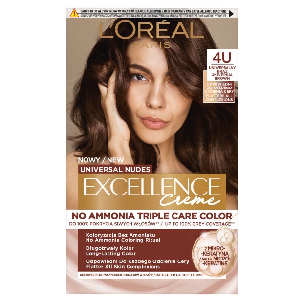 11350171779786860 Universal Nudes Excellence Creme pielęgnacyjny krem koloryzujący 4U Uniwersalny Brąz - obrazek 1