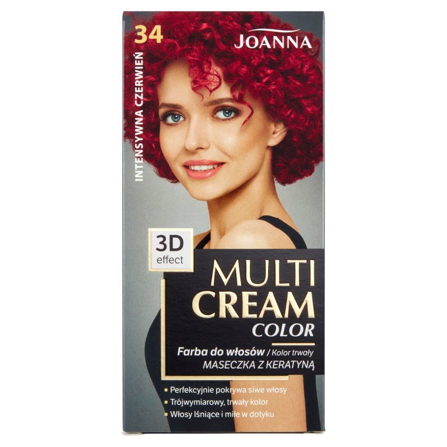 14105351652682361 Multi Cream Color farba do włosów 34 Intensywna Czerwień - obrazek 1