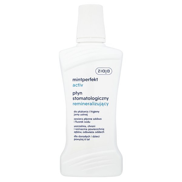 15090791569850210 Mintperfekt Activ płyn do płukania jamy ustnej stomatologiczny remineralizujący 500ml - obrazek 1