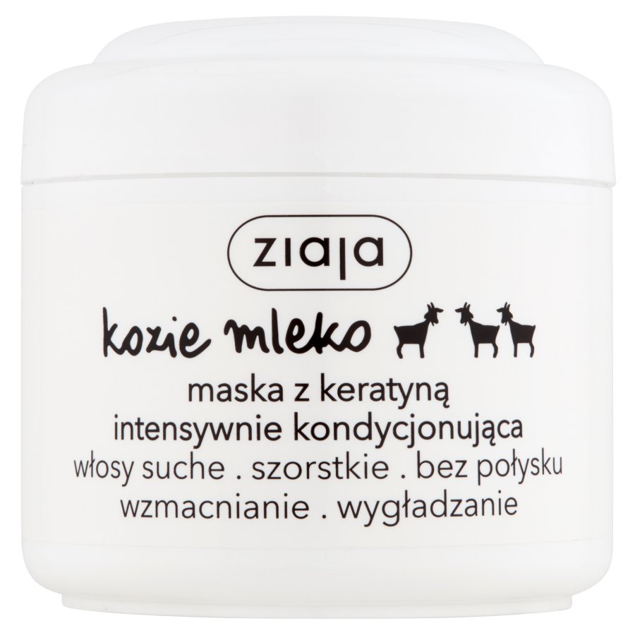 15759111649312301 Kozie Mleko maska z keratyną intensywnie kondycjonująca włosy szorstkie bez połysku 200ml - obrazek 1
