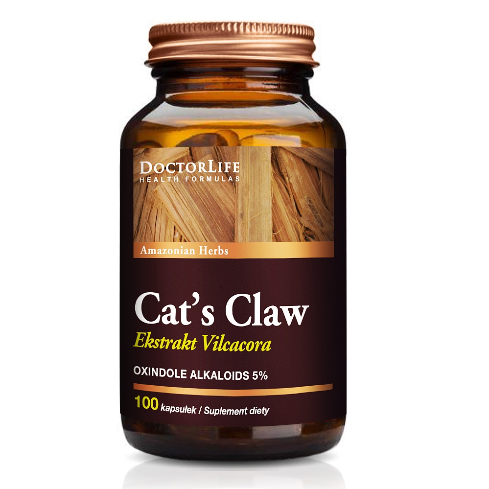 16488231661258921 Cat's Claw Koci Pazur Extract 500mg suplement diety 100 kapsułek - obrazek 1