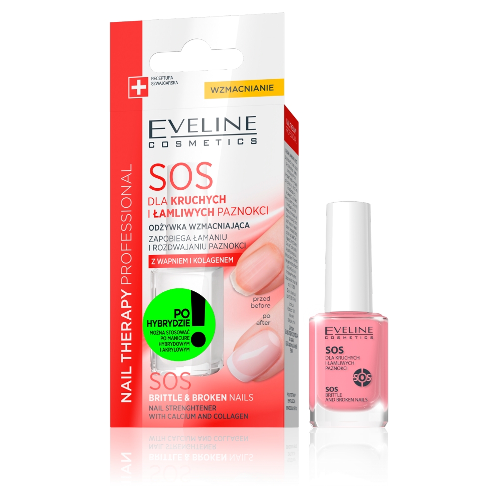 16824701647502566 Nail Therapy Professional SOS odżywka wzmacniająca dla kruchych i łamliwych paznokci 12ml - obrazek 1