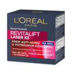 Revitalift Laser X3 krem anti-aging o potrójnym działaniu na noc 50ml
