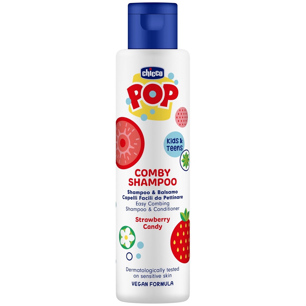 Smarty Mockup Pop szampon i odżywka 2w1 o zapachu truskawkowego sorbetu 250ml - obrazek 1
