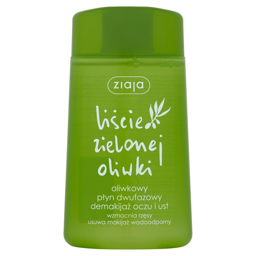 19160841649675736 Liście Zielonej Oliwki oliwkowy płyn dwufazowy demakijaż oczu i ust 120ml - obrazek 1