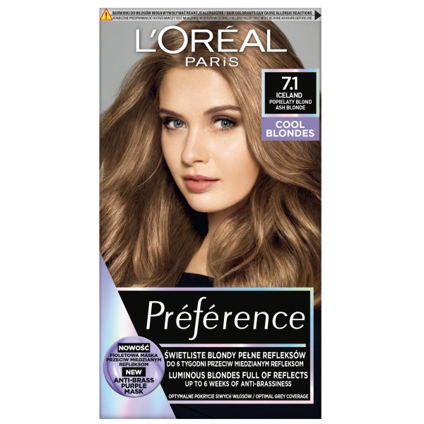 21219381635229407 Preference Cool Blondes farba do włosów 7.1 Iceland - obrazek 1