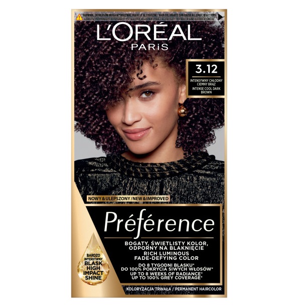 21674861746781652 Preference farba do włosów 3.12 Intensywny Chłodny Ciemny Brąz - obrazek 1
