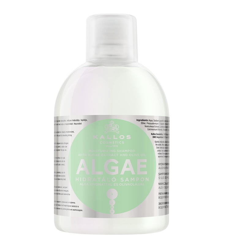 23662061668514919 KJMN Algae Moisturizing Shampoo nawilżający szampon do włosów z ekstraktem z alg i oliwą z oliwek 1000ml - obrazek 1