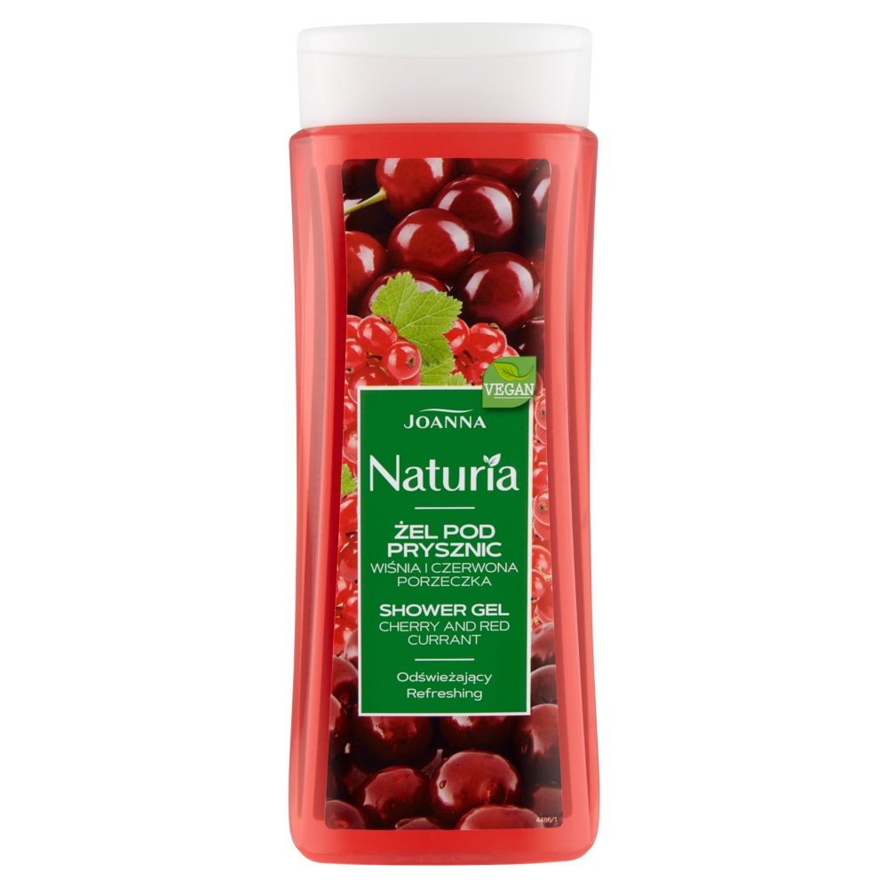 24392821777008953 Naturia żel pod prysznic wiśnia i czerwona porzeczka 300ml - obrazek 1