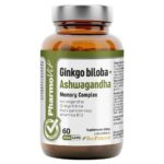 Ginkgo biloba + Ashwagandha suplement diety 60 kapsułek