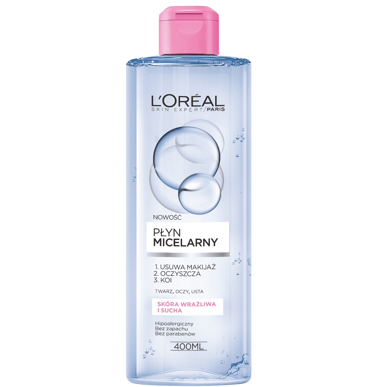 26347831582910713 Skin Expert płyn micelarny skóra wrażliwa i sucha 400ml - obrazek 1