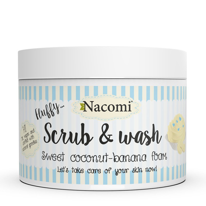 28886681657019668 Scrub & Wash pianka peelingująco-myjąca Słodka Kokosowo-Bananowa Pianka 180ml - obrazek 1
