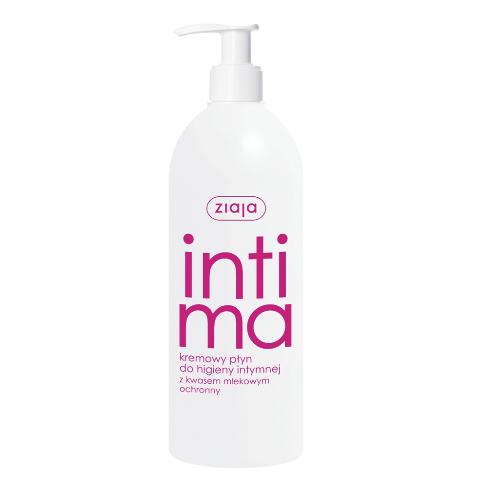 29582461649315741 Intima kremowy płyn do higieny intymnej z kwasem mlekowym 500ml - obrazek 1