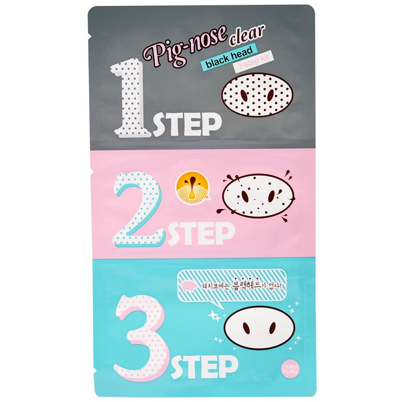 30814501588595905 Pig-Nose Clear 3-Step Kit plastry oczyszczające pory na nos 3szt - obrazek 1