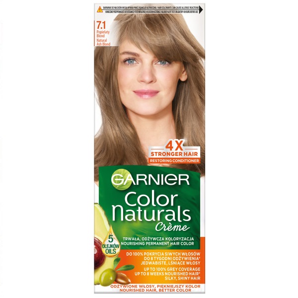 31138321779774645 Color Naturals odżywcza farba do włosów 7.1 Popielaty Naturalny Blond - obrazek 1