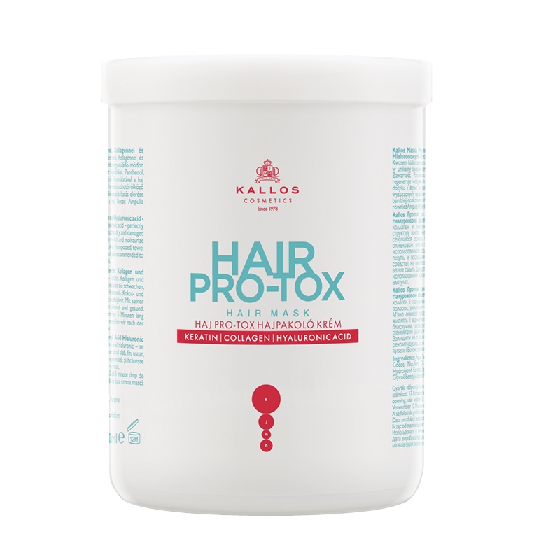 31224241668576265 Hair Pro-Tox Hair Mask maska do włosów z keratyną kolagenem i kwasem hialuronowym 1000ml - obrazek 1