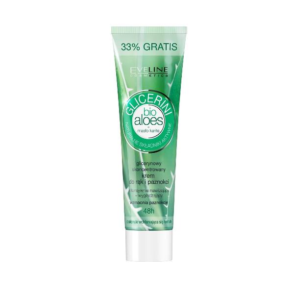 CREATOR: gd-jpeg v1.0 (using IJG JPEG v80), quality = 85 Glicerini glicerynowy skoncentrowany krem do rąk i paznokci z bio aloesem i masłem karite 125ml - obrazek 1