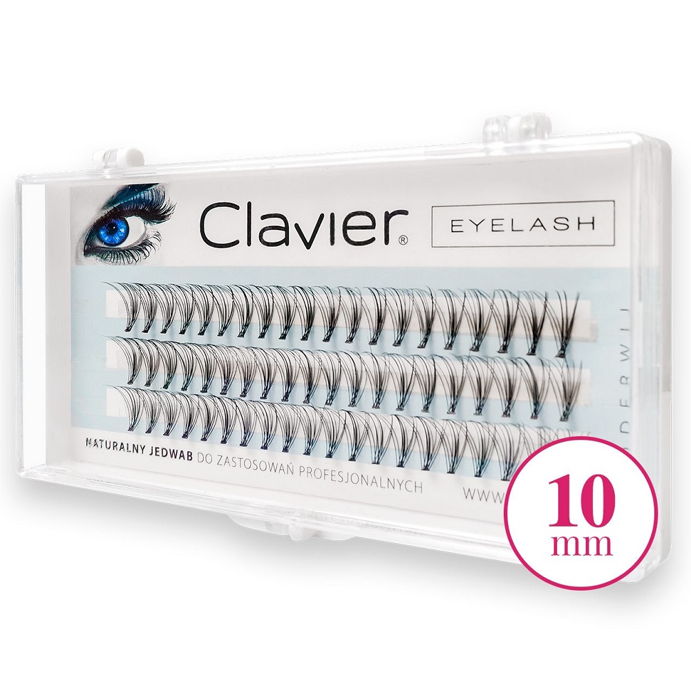 33377751565356314 Eyelash kępki rzęs 10mm Black - obrazek 1
