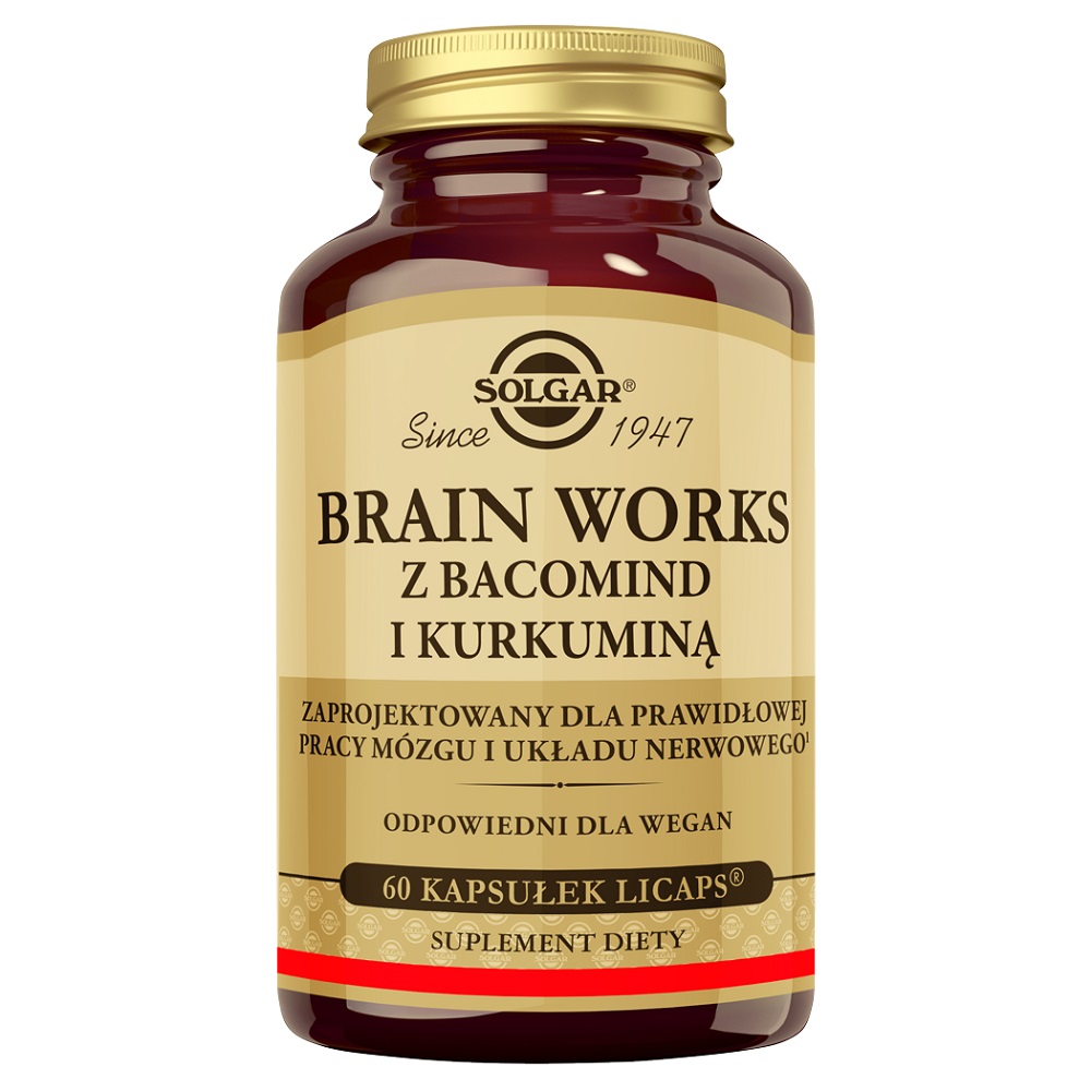 33555451784027729 Brain Works z BacoMind i kurkuminą suplement diety 60 kapsułek - obrazek 1