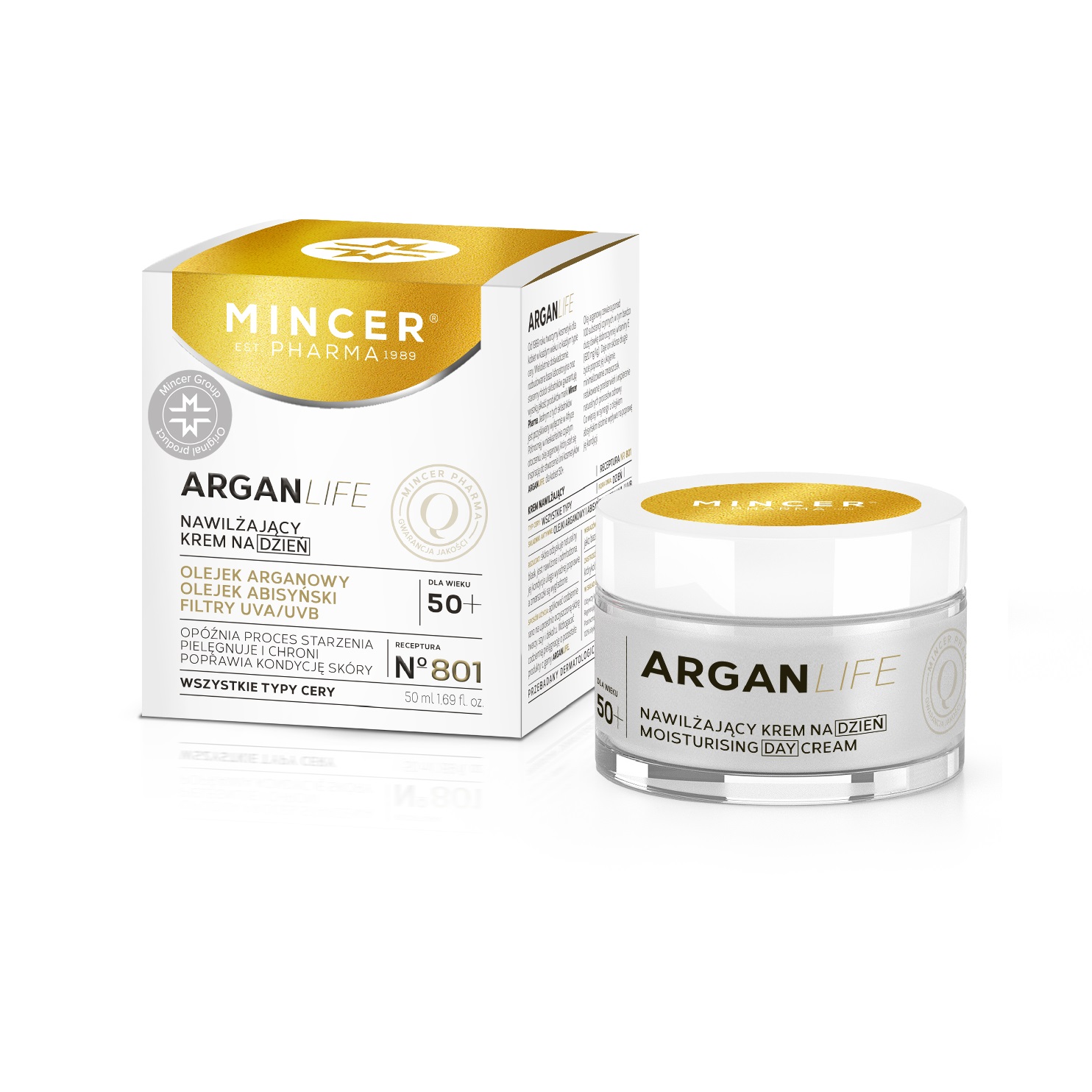 34664991647005383 ArganLife nawilżający krem na dzień No.801 50ml - obrazek 1