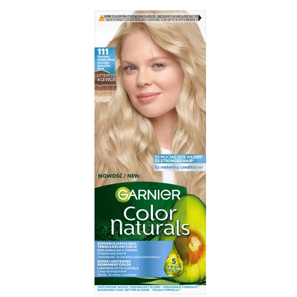 35581511739861137 Color Naturals odżywcza farba do włosów 111 Superjasny Popielaty Blond - obrazek 1
