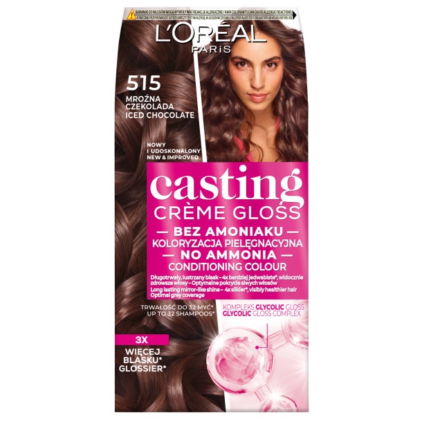 36025941745332637 Casting Creme Gloss farba do włosów 515 Mroźna Czekolada - obrazek 1