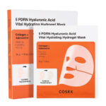 5 PDRN Hyaluronic Acid Vital Hydrating Hydrogel Mask hydrożelowa maseczka w płachcie z kwasem hialuronowym 3szt.