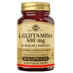 L-glutamina 500mg suplement diety 50 kapsułek