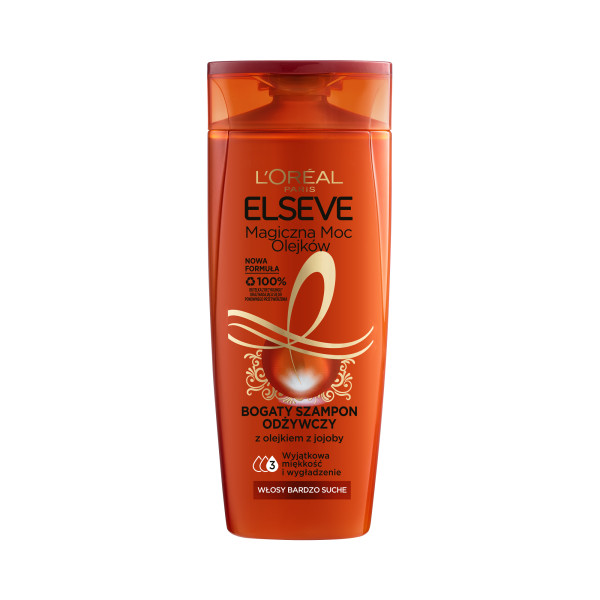 38268431694679180 Elseve Magiczna Moc Olejków bogaty szampon odżywczy do włosów bardzo suchych 400ml - obrazek 1