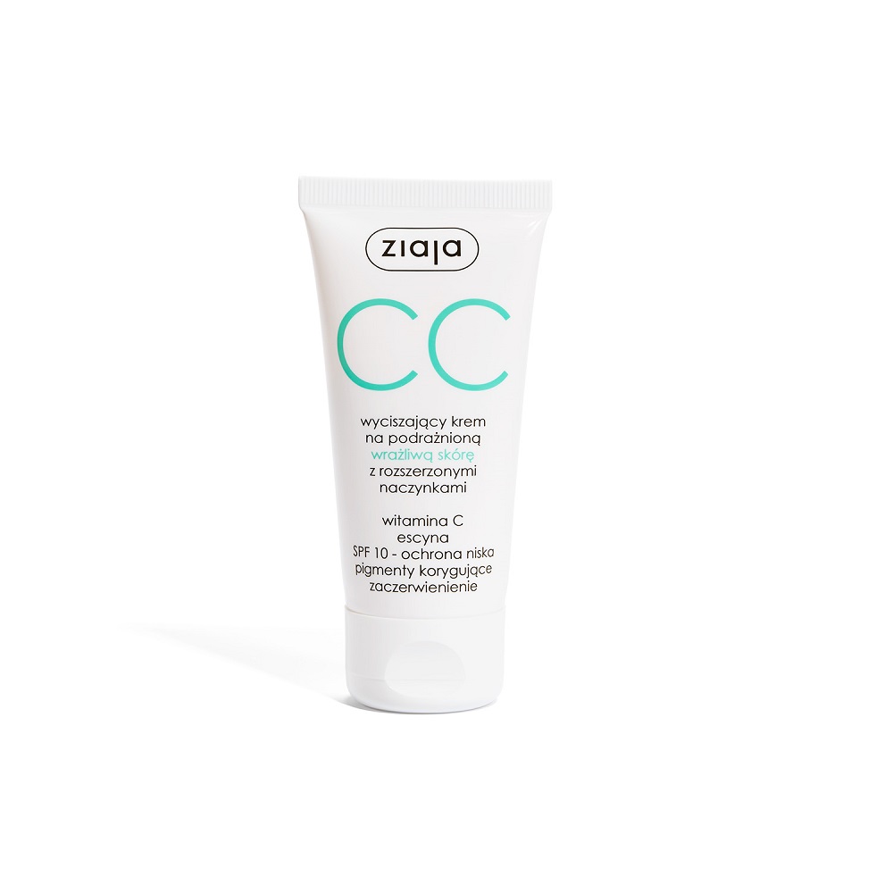 38550401649676932 CC wyciszający krem na podrażnioną wrażliwą skórę z rozszerzonymi naczynkami SPF10 50ml - obrazek 1