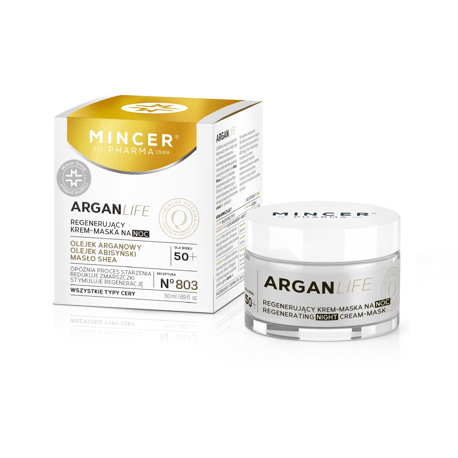 38625641647006372 ArganLife regenerujący krem-maska na noc No.803 50ml - obrazek 1