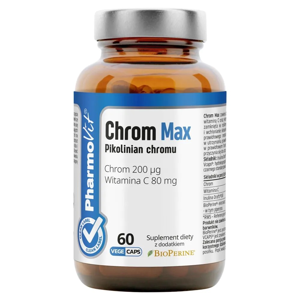 39097841779866386 Chrom Max 200 µg suplement diety 60 kapsułek - obrazek 1