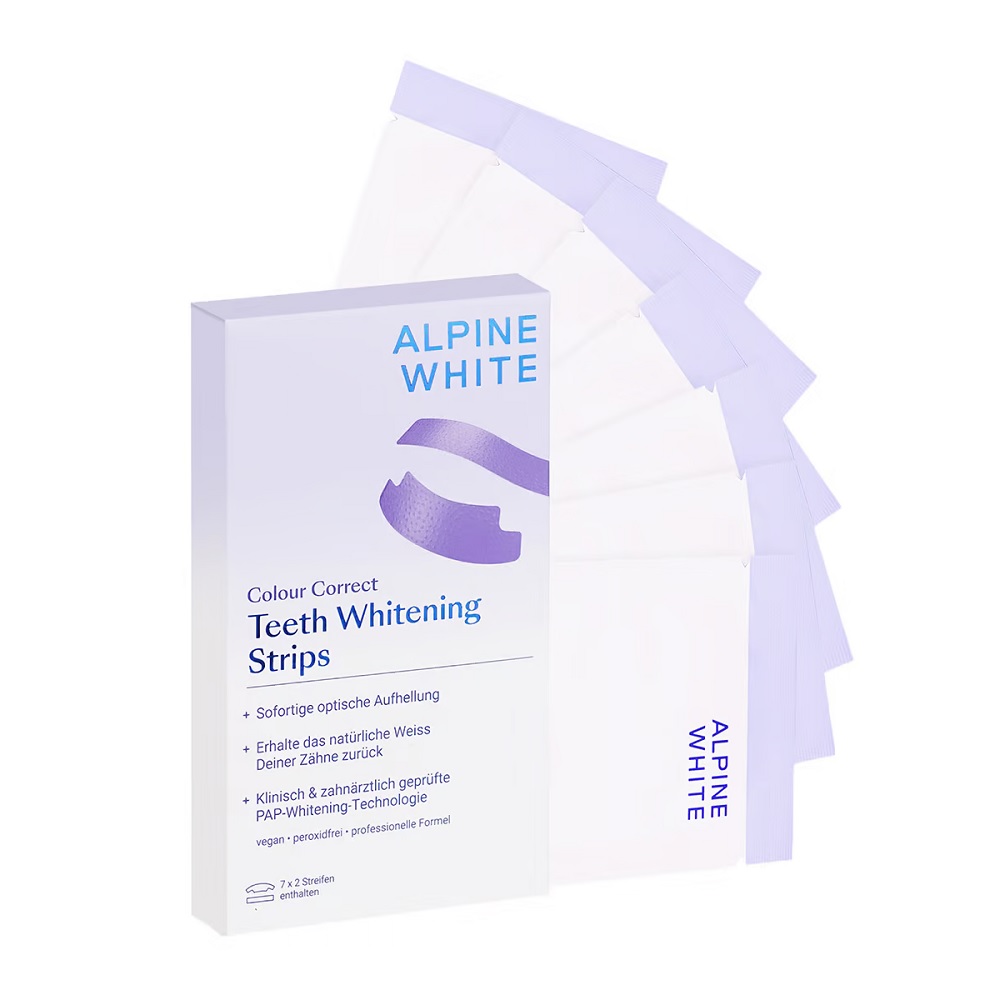 39402041782291979 Purple Whitening Strips fioletowe paski wybielające do zębów 14szt. - obrazek 1
