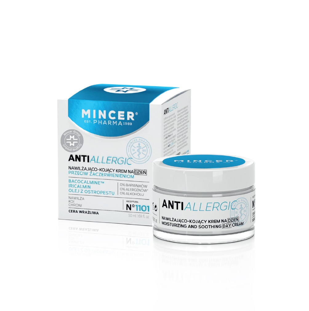 3999901647010123 Antiallergic nawilżająco-kojący krem na dzień przeciw zaczerwienieniom No.1101 50ml - obrazek 1