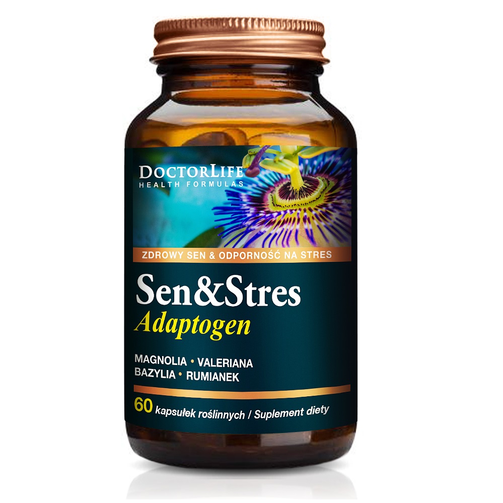 41056201660706673 Sen & Stres Adaptogen suplement diety wspomagający sen 60 kapsułek - obrazek 1