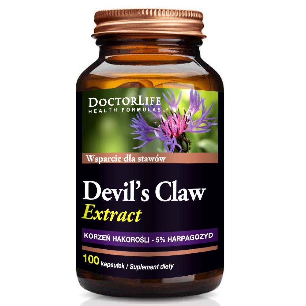 41109811661258287 Devil's Claw Extract diabelski szpon czarci pazur 500mg suplement diety 100 kapsułek - obrazek 1